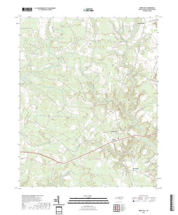 USGS Topographic Map – Merry Hill