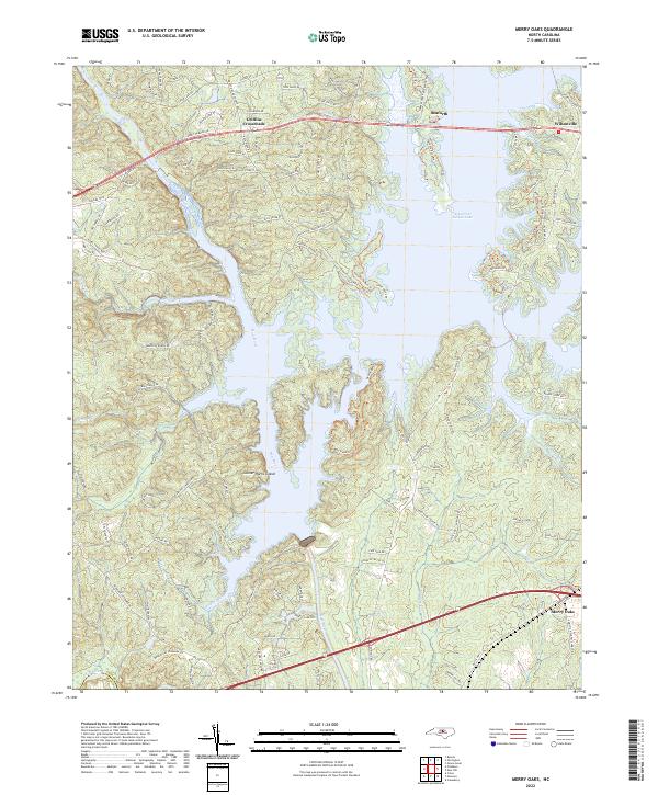 USGS Topographic Map – Merry Oaks