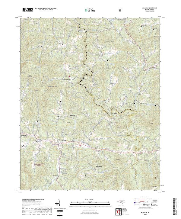 USGS Topographic Map – Micaville