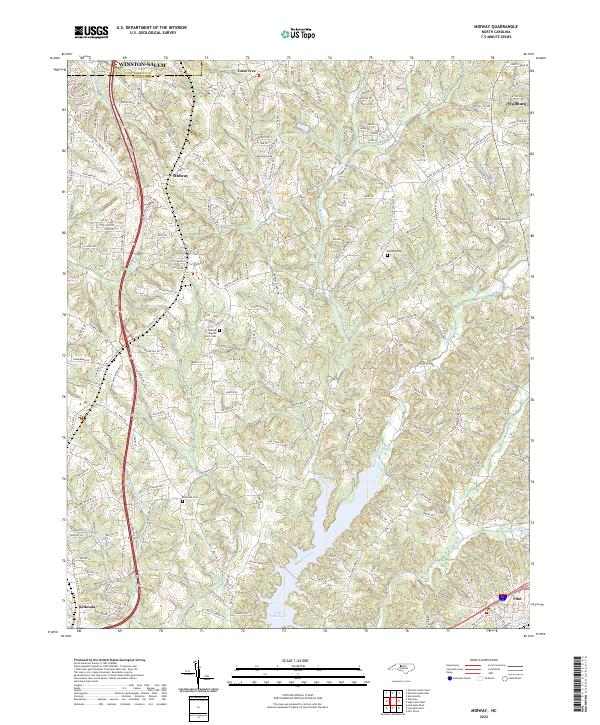 USGS Topographic Map – Midway