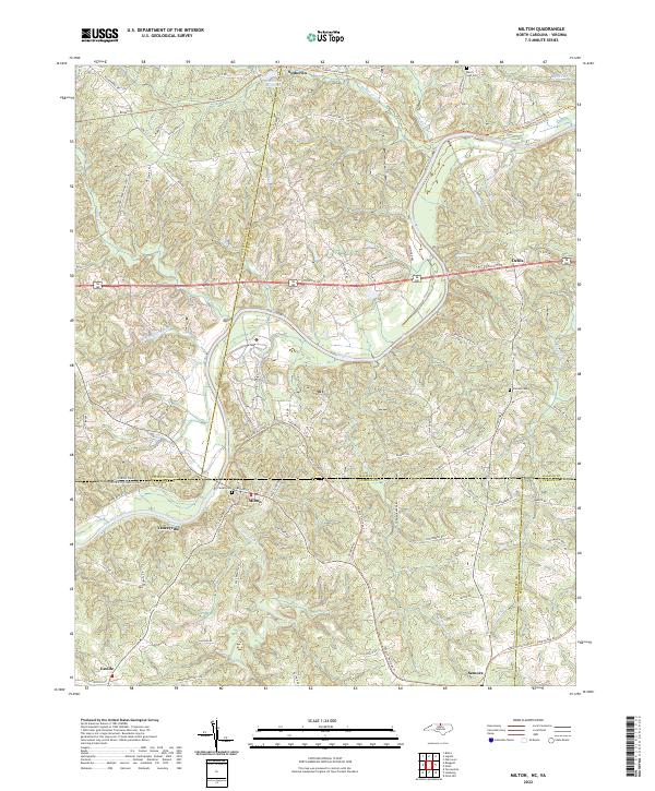 USGS Topographic Map – Milton