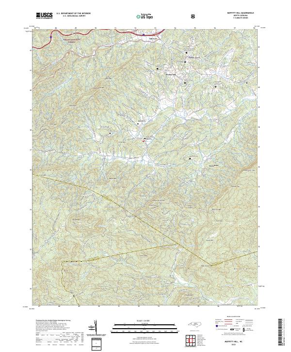 USGS Topographic Map – Moffitt Hill