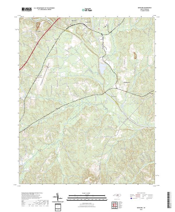 USGS Topographic Map – Moncure