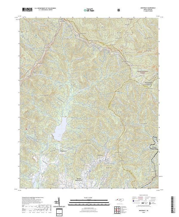 USGS Topographic Map – Montreat
