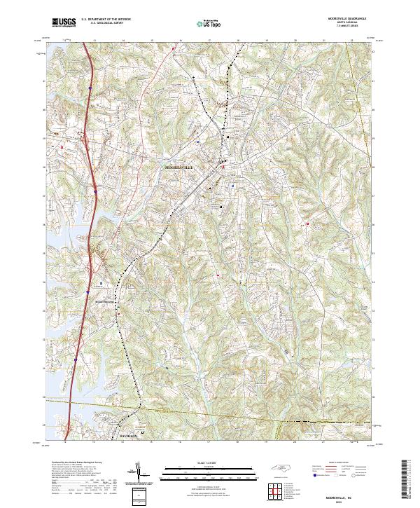 USGS Topographic Map – Mooresville