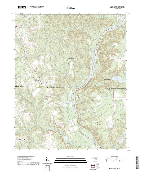 USGS Topographic Map – Morven East