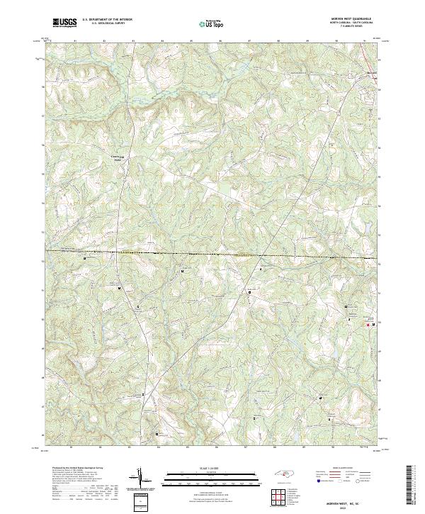 USGS Topographic Map – Morven West