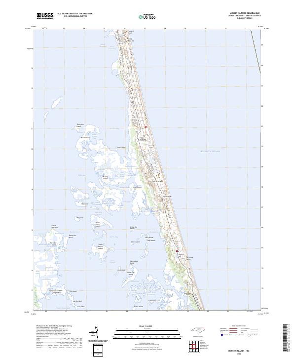 USGS Topographic Map – Mossey Islands