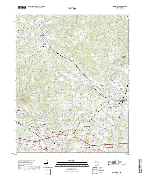 USGS Topographic Map – Mount Holly