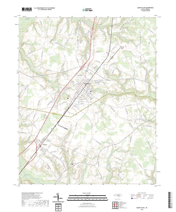 USGS Topographic Map – Mount Olive