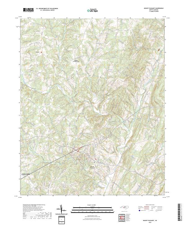 USGS Topographic Map – Mount Pleasant