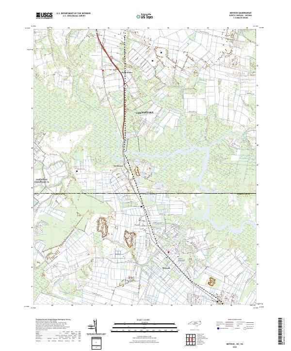 USGS Topographic Map – Moyock