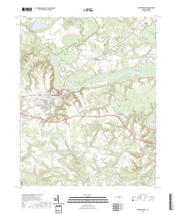 USGS Topographic Map – Murfreesboro