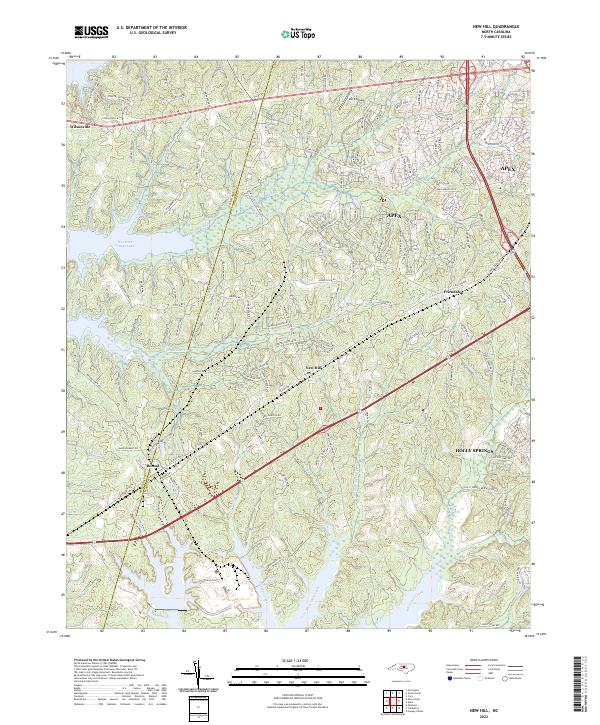 USGS Topographic Map – New Hill