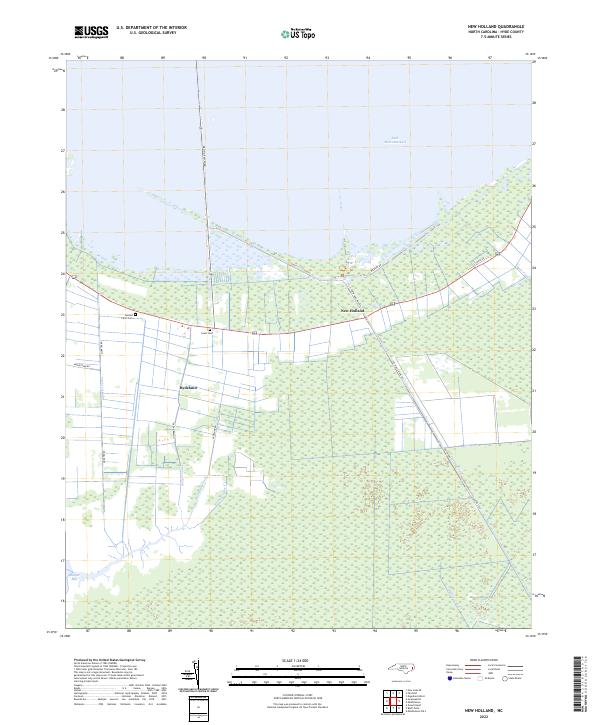 USGS Topographic Map – New Holland