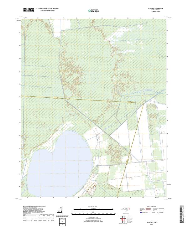 USGS Topographic Map – New Lake