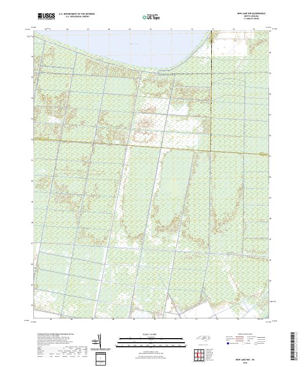 2022 Map of New Lake NW, 2022 Print
