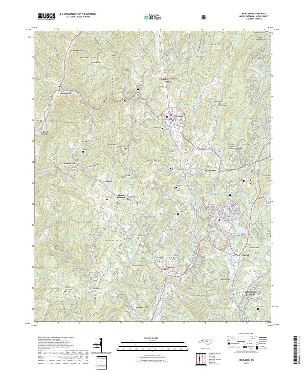 USGS Topographic Map – Newland