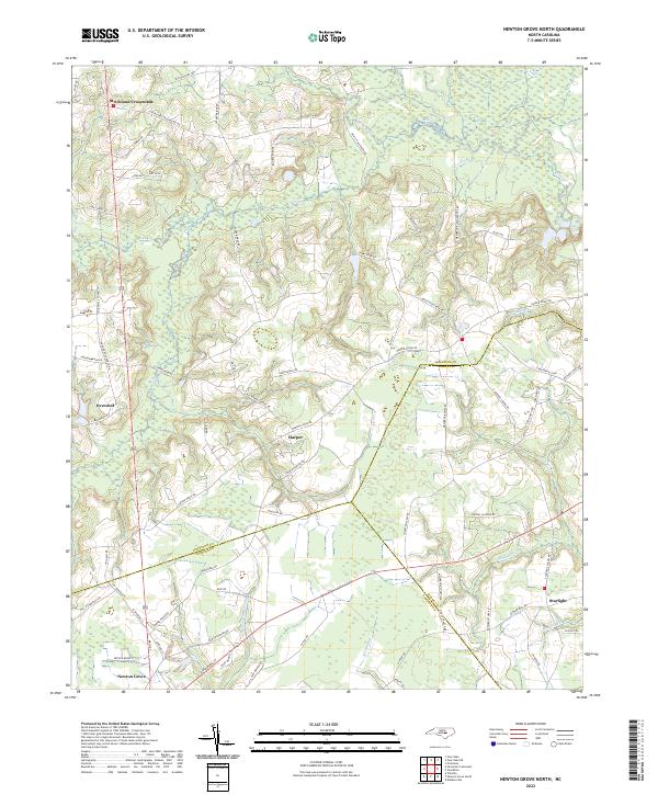 USGS Topographic Map – Newton Grove North