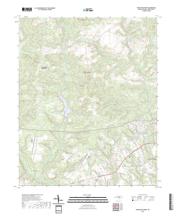 USGS Topographic Map – Nicholson Creek