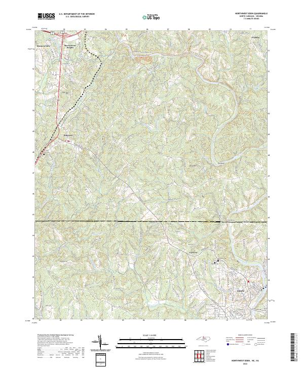 USGS Topographic Map – Northwest Eden
