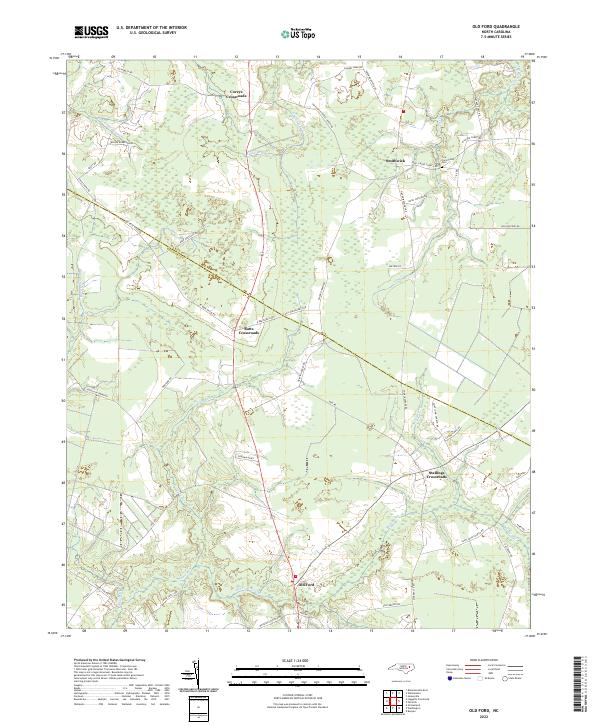 USGS Topographic Map – Old Ford