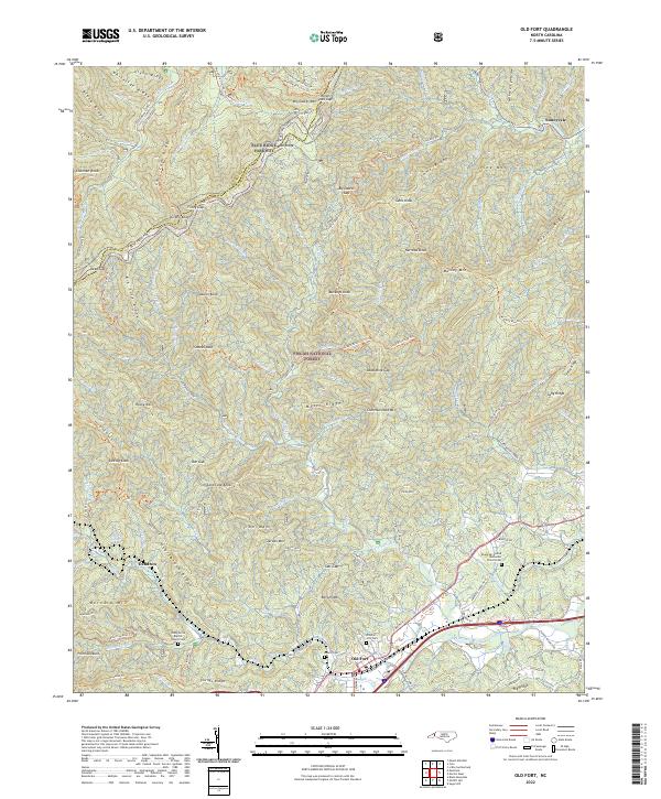 USGS Topographic Map – Old Fort