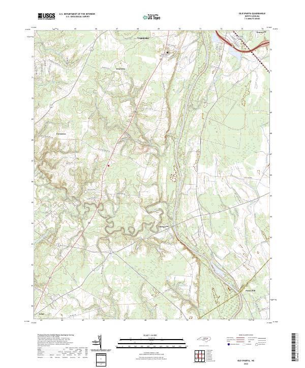 USGS Topographic Map – Old Sparta