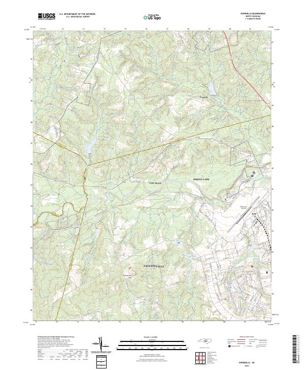 USGS Topographic Map – Overhills