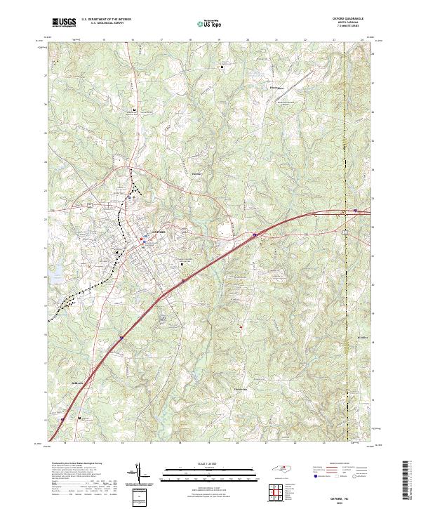 USGS Topographic Map – Oxford