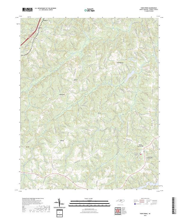 USGS Topographic Map – Park Spring