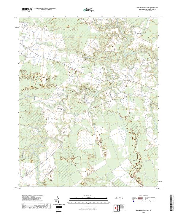 USGS Topographic Map – Phillips Crossroads