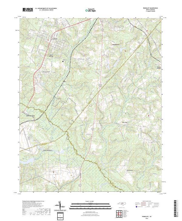 USGS Topographic Map – Pinebluff