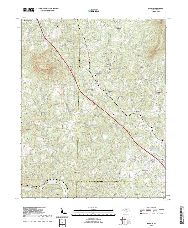 USGS Topographic Map – Pinnacle