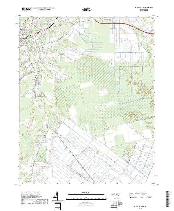 USGS Topographic Map – Plymouth East