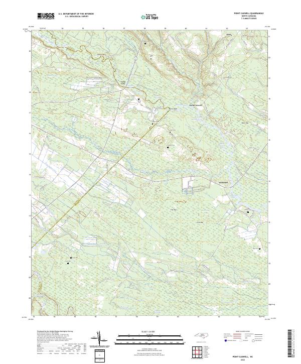 USGS Topographic Map – Point Caswell