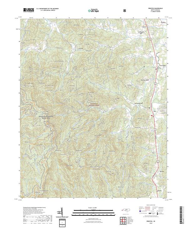 USGS Topographic Map – Prentiss