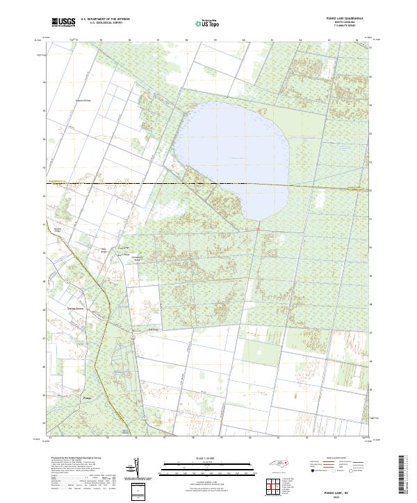 USGS Topographic Map – Pungo Lake