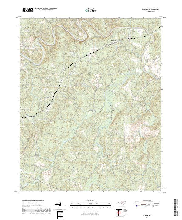 USGS Topographic Map – Putnam