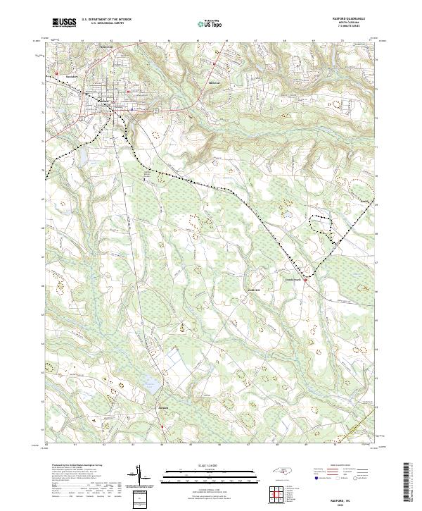 USGS Topographic Map – Raeford