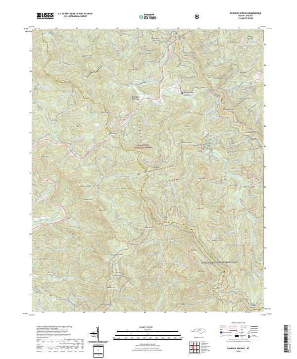 USGS Topographic Map – Rainbow Springs