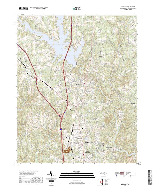 USGS Topographic Map – Randleman