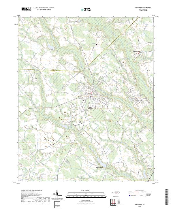 USGS Topographic Map – Red Springs