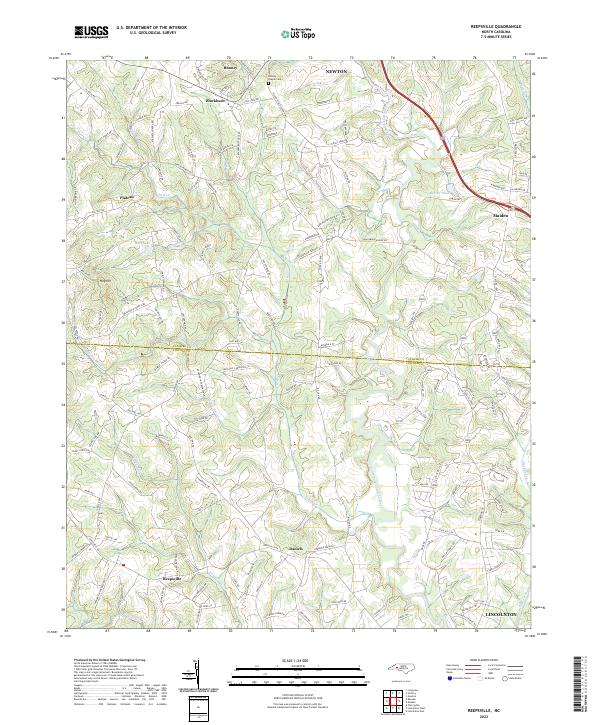 USGS Topographic Map – Reepsville