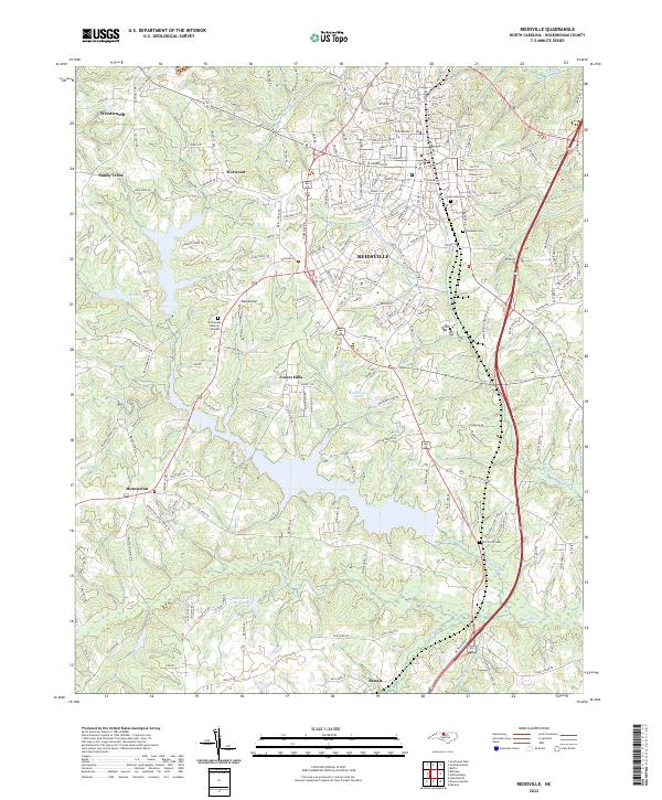 USGS Topographic Map – Reidsville