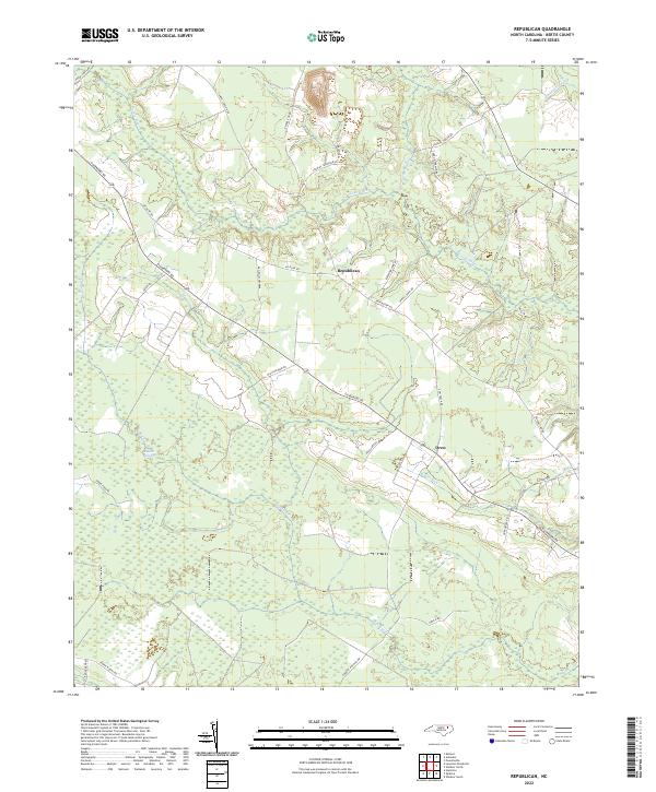 USGS Topographic Map – Republican