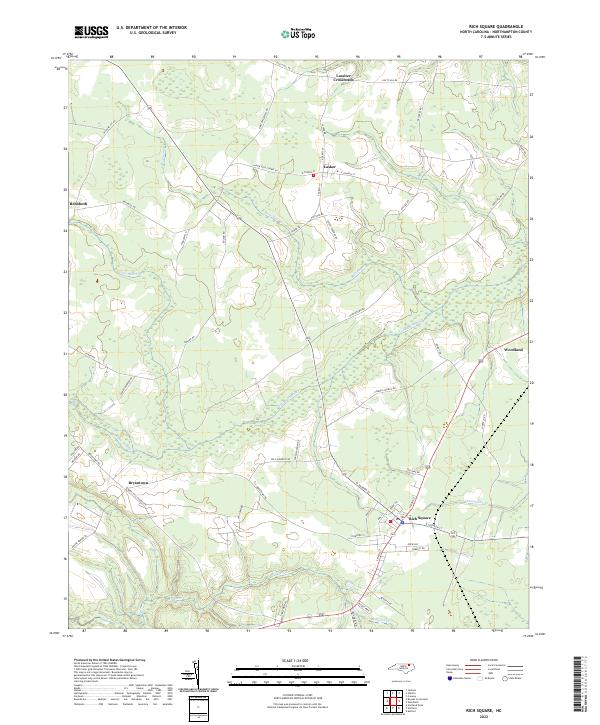 USGS Topographic Map – Rich Square