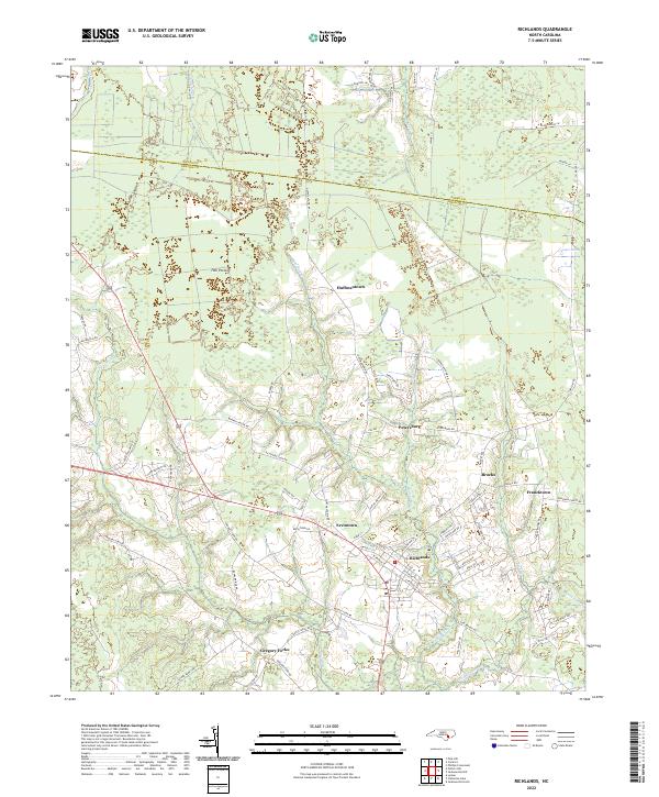 USGS Topographic Map – Richlands