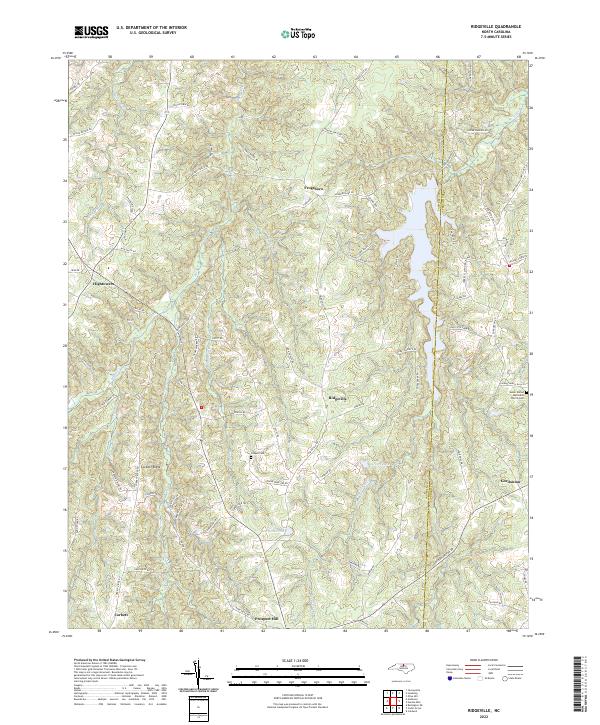 USGS Topographic Map – Ridgeville