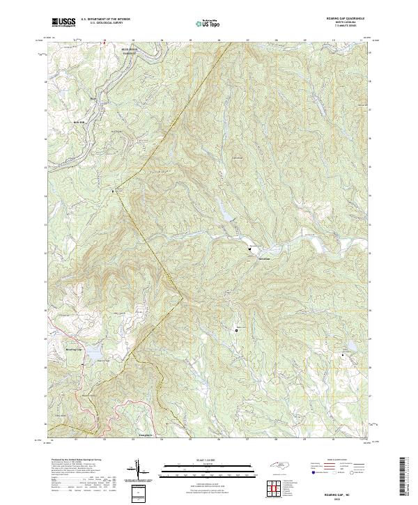 USGS Topographic Map – Roaring Gap